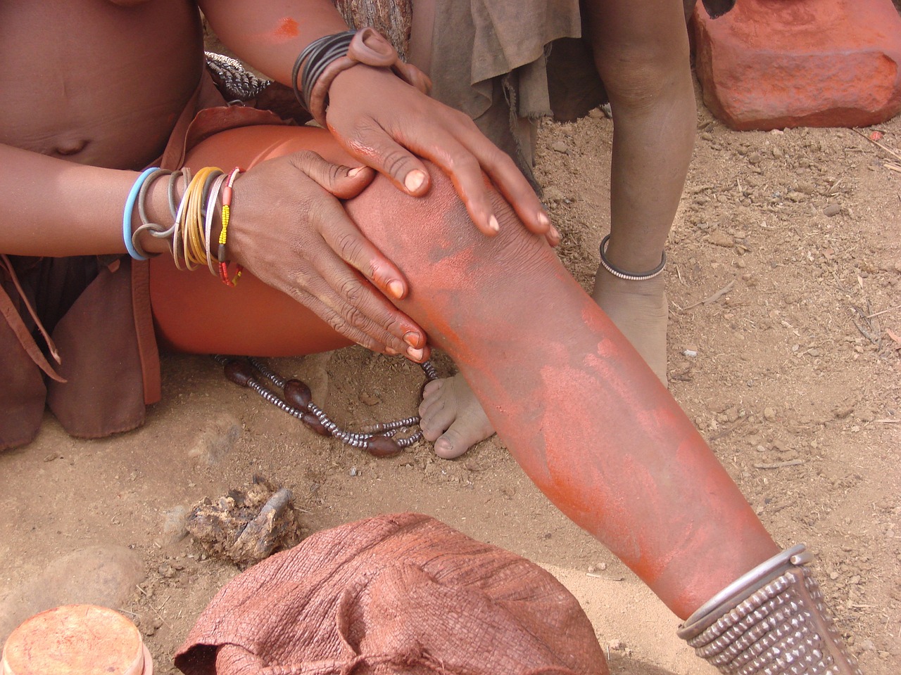 namibia, woman, himba