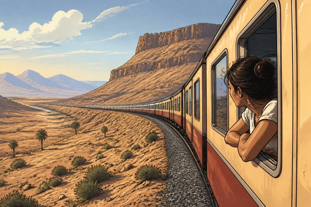Le train du désert : voyage inoubliable au cœur des paysages sauvages