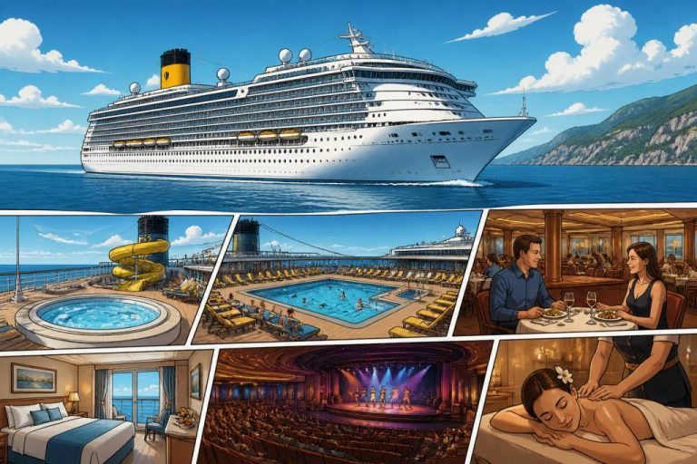 Costa croisières flotte : tout savoir sur les navires et l’expérience à bord