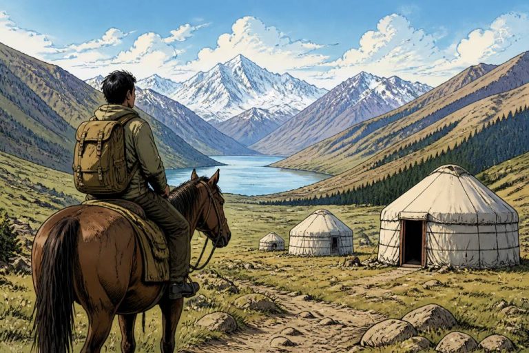 Nomade aventure au Kirghizistan : carnet de voyage d’un globe-trotteur