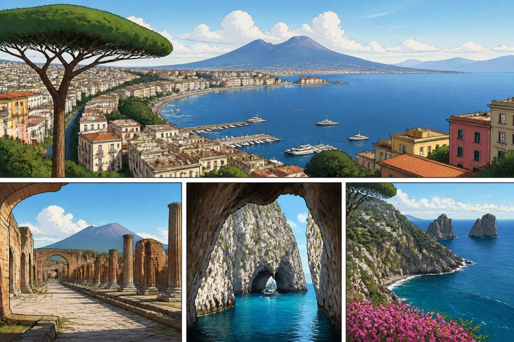 Circuit Naples Pompéi Capri : itinéraire pour un voyage inoubliable