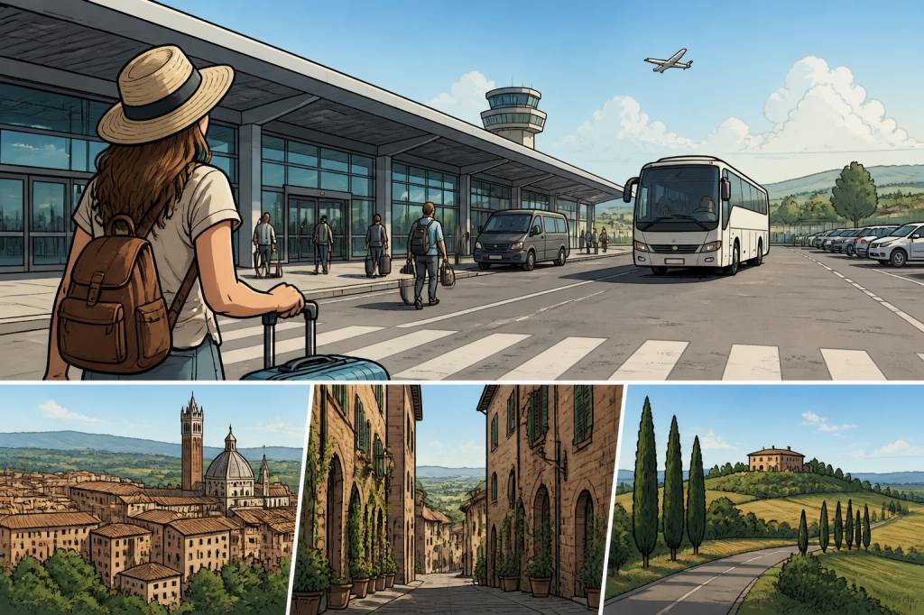 Aéroport Sienne : comment rejoindre le centre-ville et bien préparer son voyage en Toscane