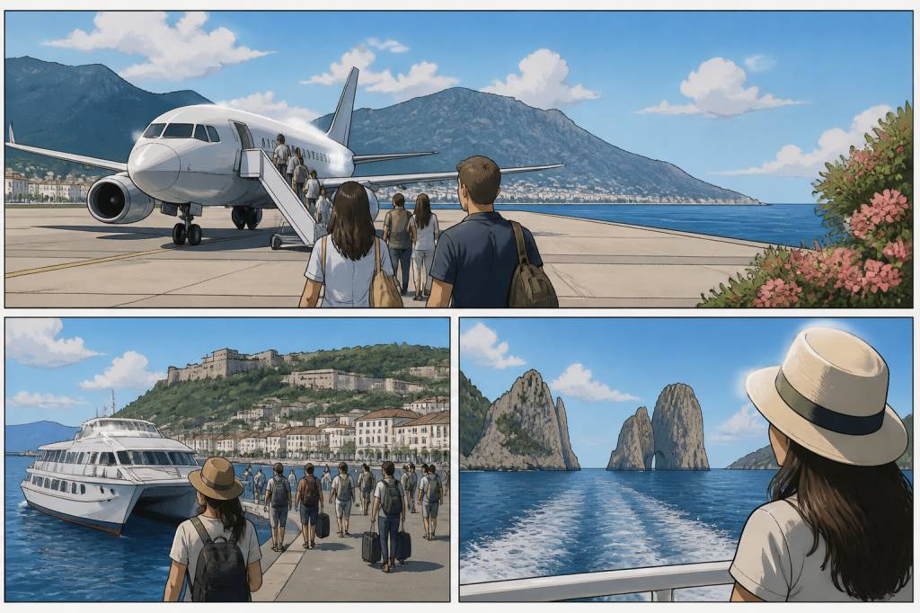 Aéroport pour Capri : comment rejoindre l’île depuis Naples ?