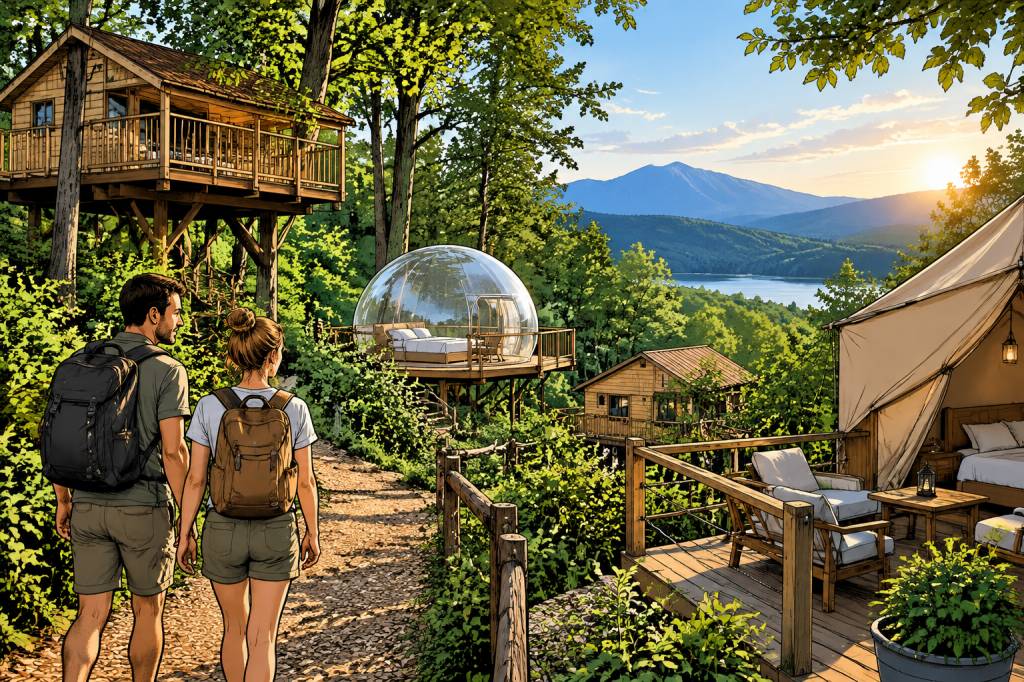 Camping insolite le Haut Village : une escapade originale au cœur de la nature