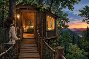 Dormir dans une cabane forestière : une nuit au cœur de la nature