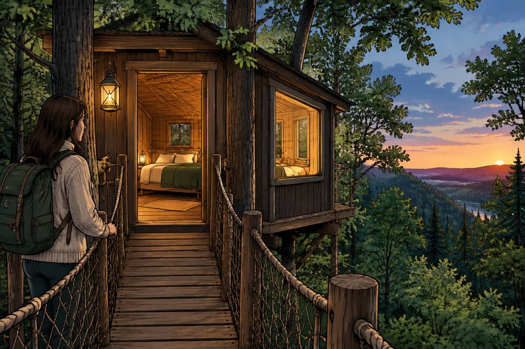 Dormir dans une cabane forestière : une nuit au cœur de la nature