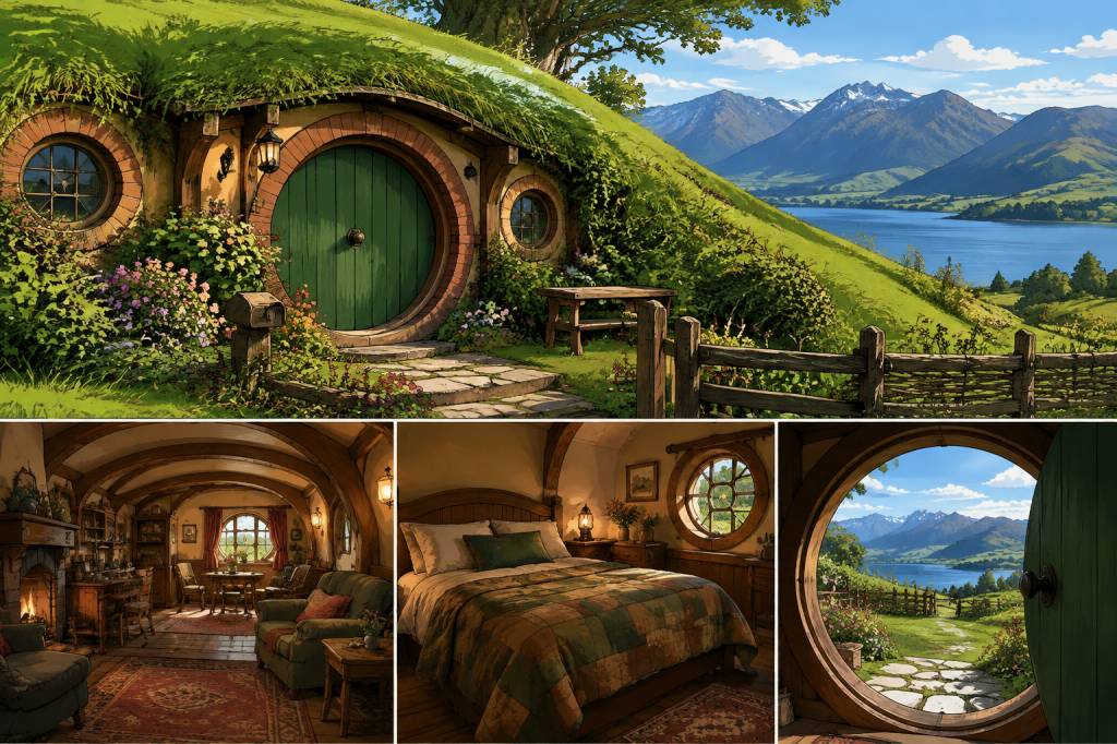Hobbit house : dormir dans une maison de hobbit lors d’un voyage en Nouvelle-Zélande